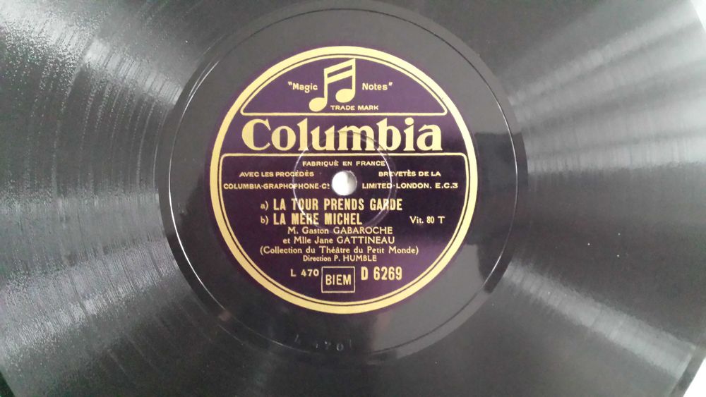 Płyta winylowa - Gabaroche-Sur le pont d'avignon/ La tour prends garde