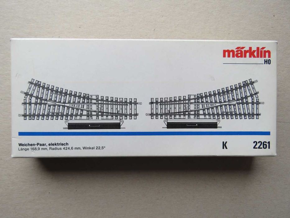 Desvios elétricos Marklin K2261, escala"HO";novos caixa; ler anuncio