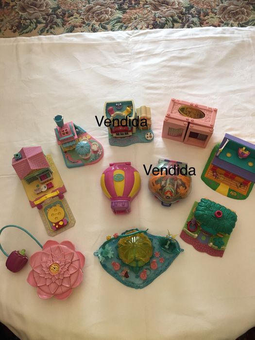 Casa Polly Pocket Cola E Descola E Carro Mercedes 2008, Brinquedos e Jogos,  à venda, Setúbal