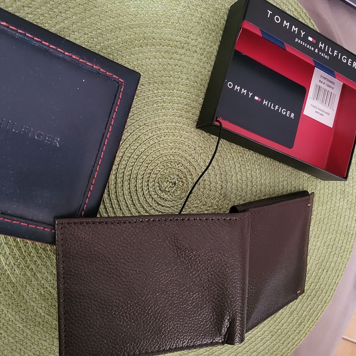 Elegancki portfel Tommy  Hilfiger. Skóra. Nowy
