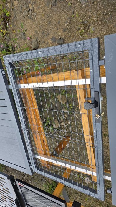 Furtka panelowa 3D 140x100cm grafit WYPRZEDAŻ