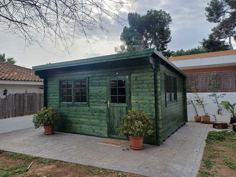 Casa de Madeira para Jardim -  Modelo DANIEL de 20m² (5x4) – Pack Completo