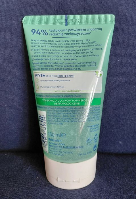 NOWY Żel Nivea do mycia twarzy