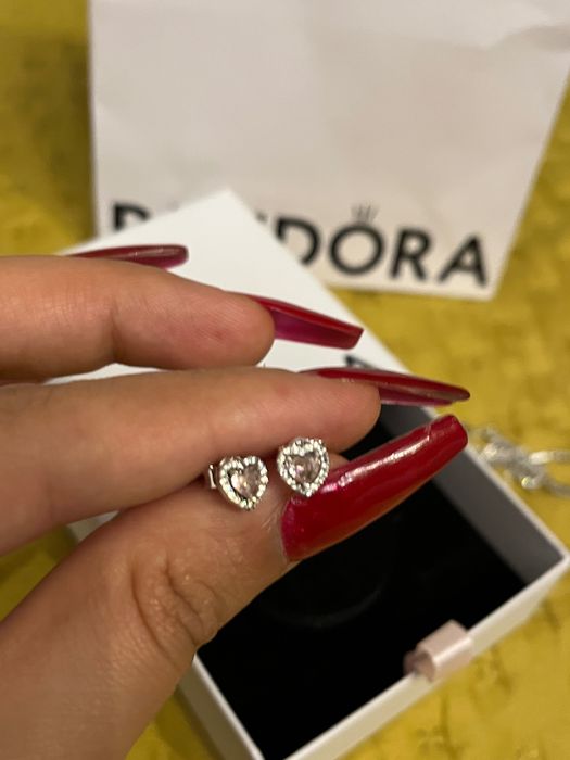 Brincos Pandora 925 prata