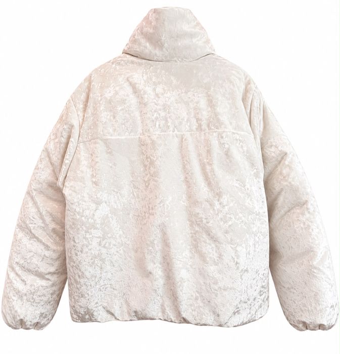 Kurtka Puchowa Damska Napapijri Belay Velvet Puffer Ecru/Biała Rozmiar oversize