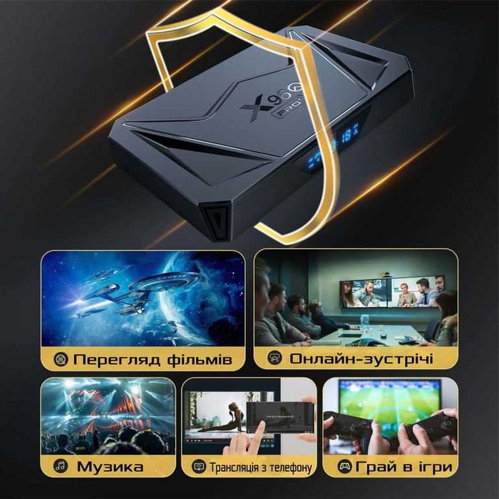 Медіаплеєр X96Q PRO+ plus 4гб 64Гб Смарт ТВ Приставка Allwinner H728