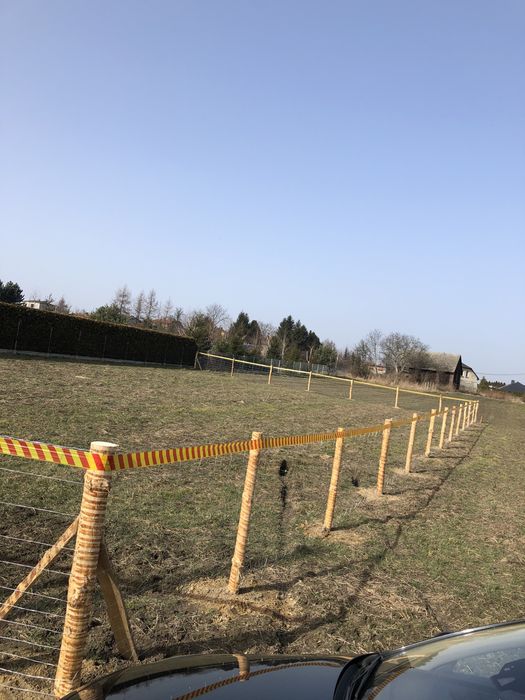 Siatka leśna stemple ogrodzenie budowlane płot ogrodzenie tymczasowe