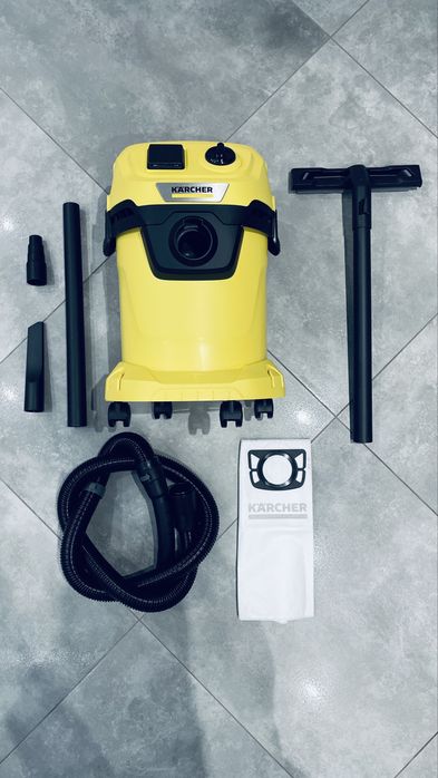 Оренда будівельного пилососу Karcher WD3 з розеткою під іструмент