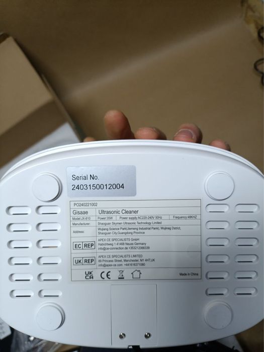 Ультразвуковва ванна для чистки Gissae JX-810 Ultrasonic 48кГц, 660мл