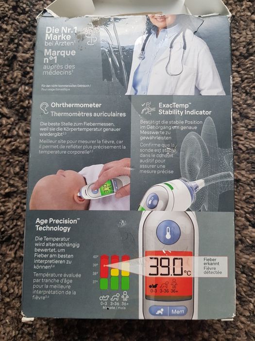 Termometr douszny Braun