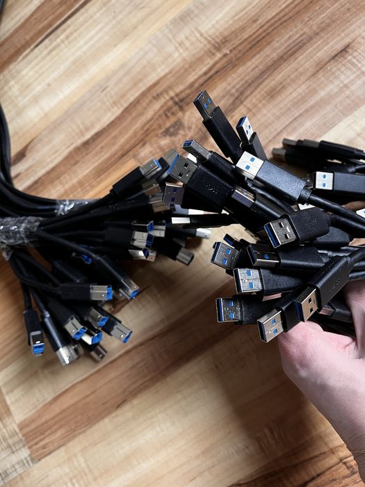 Zestaw kabli do biura duzo sztuk