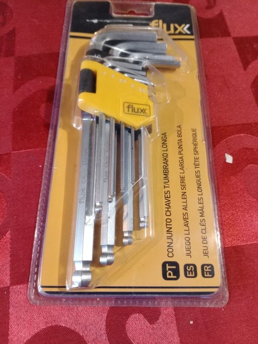 Conjunto de chaves de sextavado longas