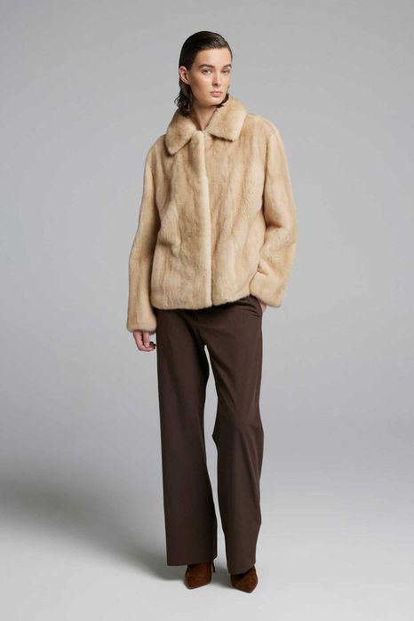 Норковая шуба Италия полушубок Saga Furs мех норки Автоледи