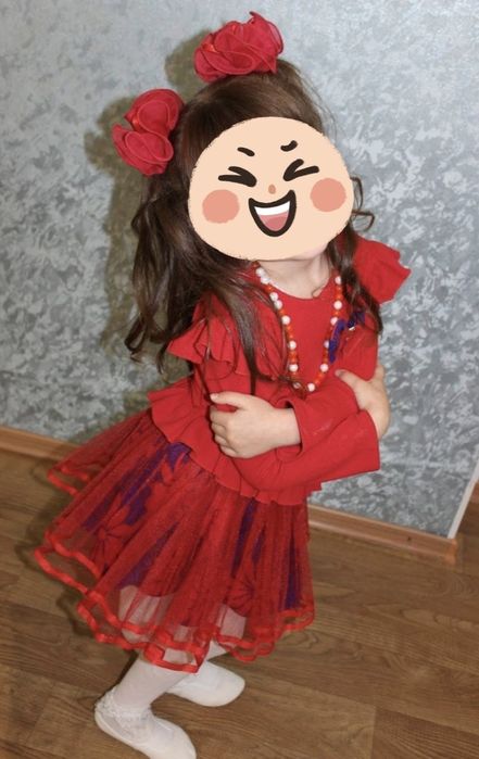 Костюм для танців гімнастики новорічний 4-6  років