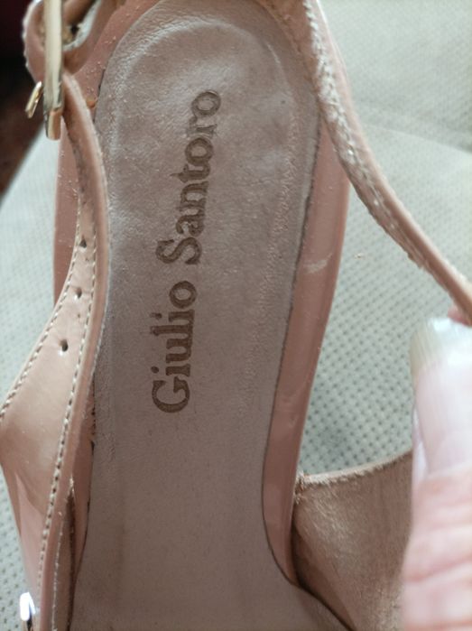 Szpilki Giulio Santoro lakierowane roz 36 dl wk 23 cm