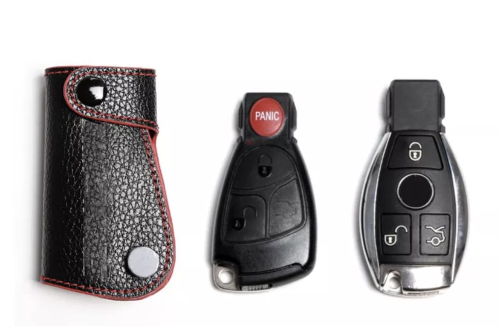 Capa Porta-Chaves - Mercedes AMG Pele Luxo