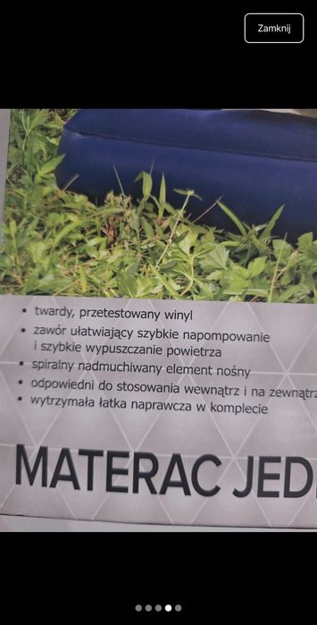 Materac jednoosobowy