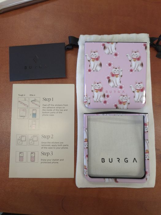 Burga Samsung Z Flip 7 nowy pokrowiec kotki