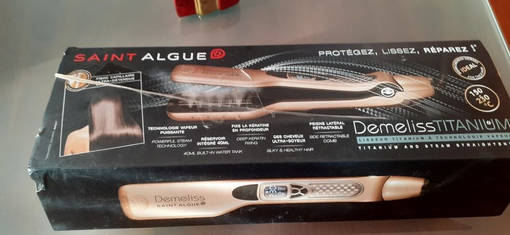 Placa de cabelo a vapor saint algue