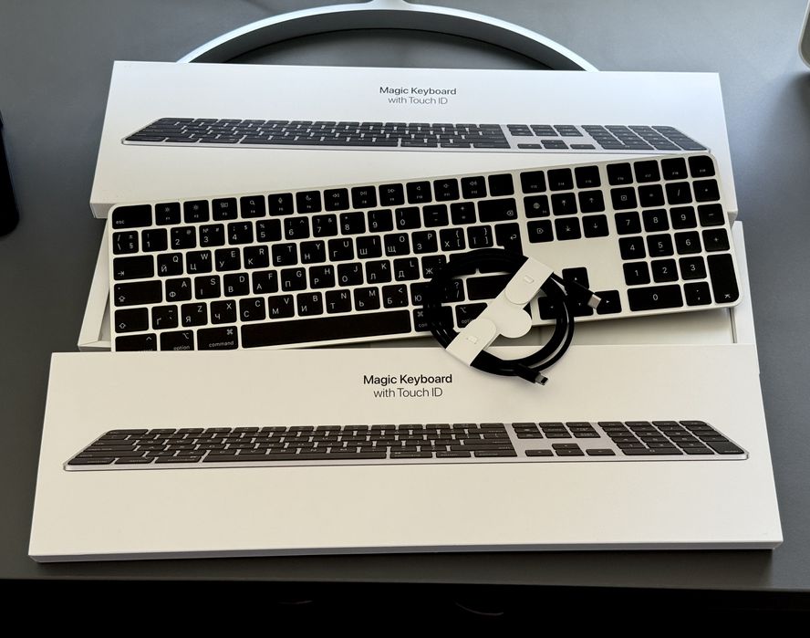 Клавіатура Українська Нова Apple Magic Keyboard with Touch ID (Black)