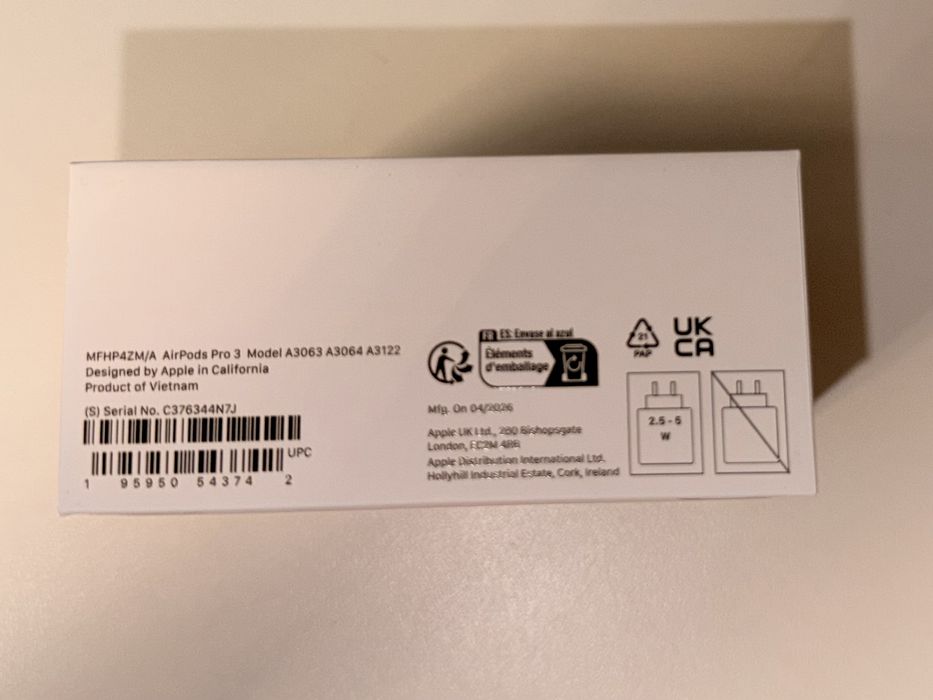 Nowe airpods pro 3