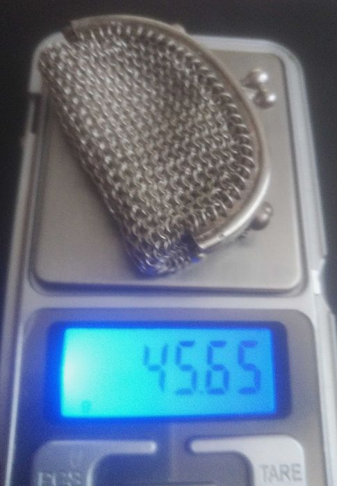 Antyczna torebka Chatelaine srebro