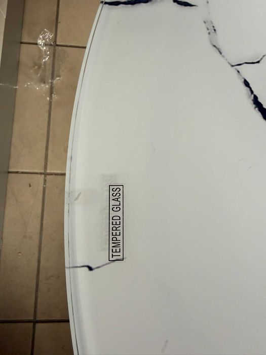 Stolik kawowy SEBA MEBLE CT-213 – biały marmur– POWYSTAWOWA