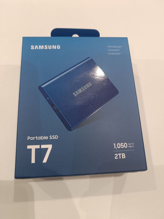 Samsung portable SSD t7 2TB dysk twardy przenośny mobilny kopie kopia