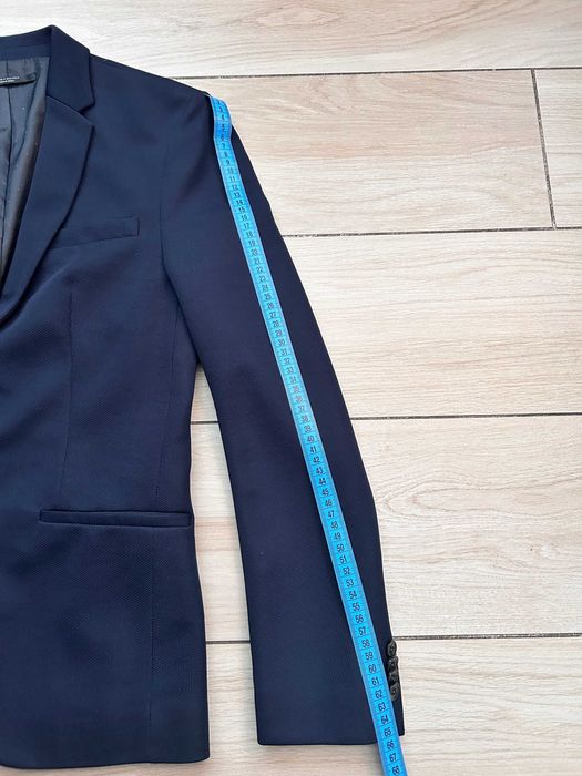 Marynarka męska Zara Essentials, granatowa, rozmiar S