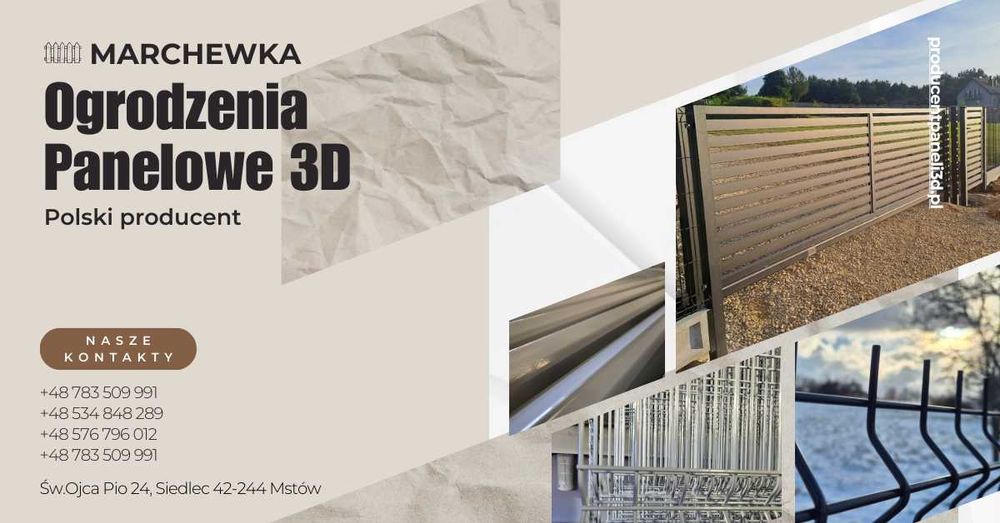 DOSTAWA 48H !!! Panel 3D Furtka Brama dobra cena!!!