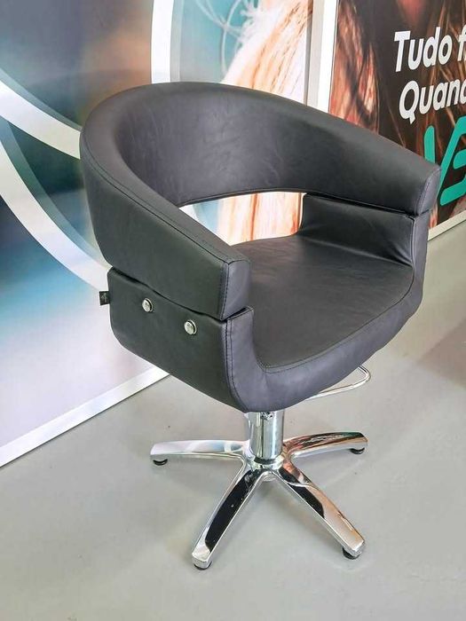 Cadeira Hidráulica em Preto de Salão Novas e Profissionais