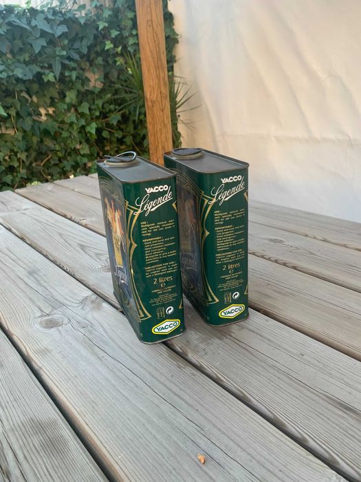 latas oleo vintage