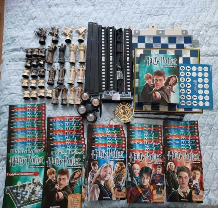 Zestaw 47 numerów Kolekcja Szachy i magazyny Harry Potter deagostini