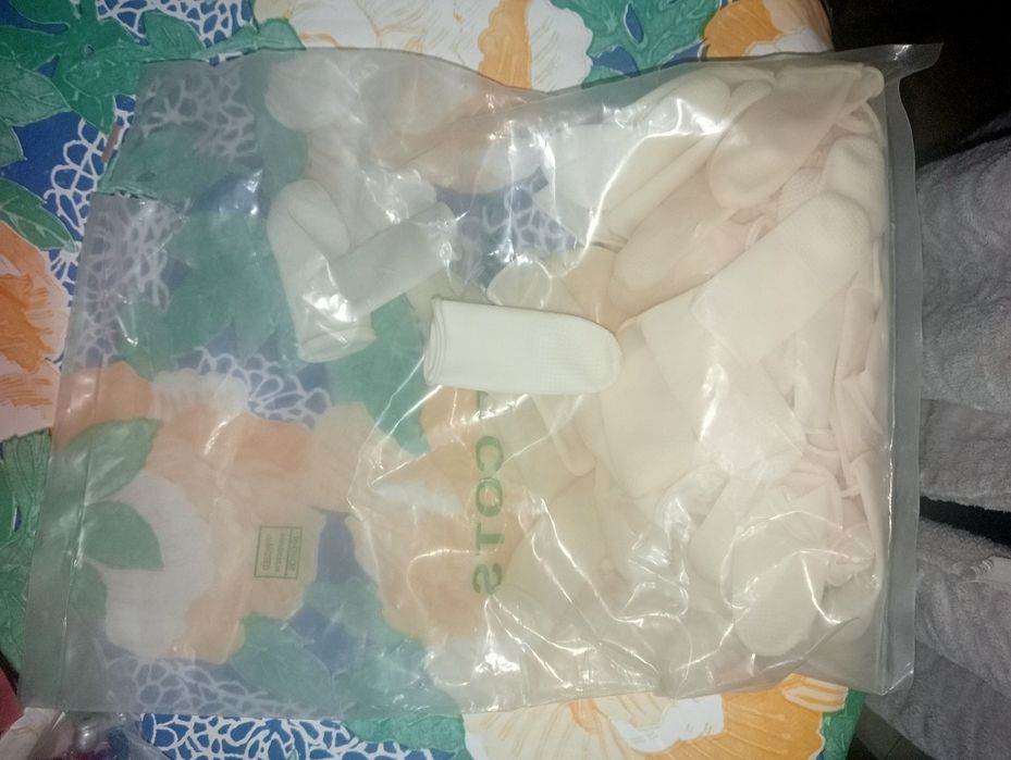 Conjunto de dedais em borracha