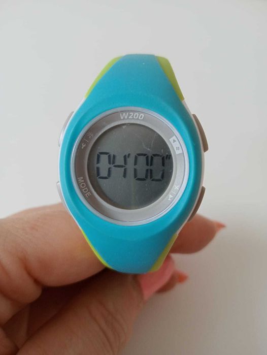 Relógio kalenji cronómetro de corrida W200 S Azul e Verde