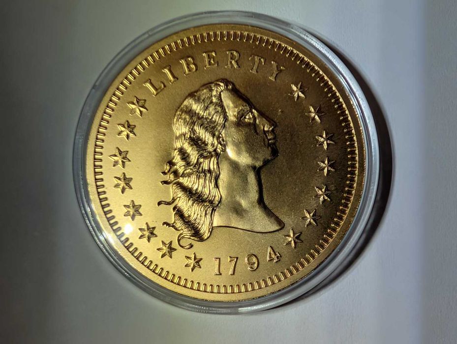 Moneta Replika Flowing Hair Liberty Dollar 1794 – Skarbnica Narodowa + Certyfikat
