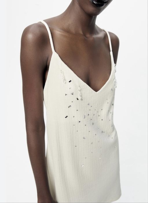 ZARA sukienka z brylancikami  r. L