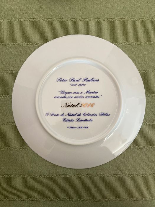 19 Pratos - Coleção de pratos de Natal - Coleções Philae (19 pratos)