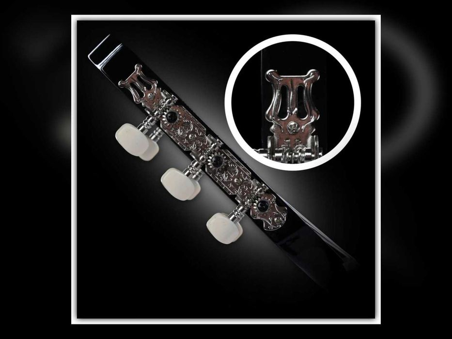 NOWA Gitara Klasyczna 4/4 Do Nauki Zestaw Pokrowiec Stroik Struny Kostki Pasek Dla Początkujących