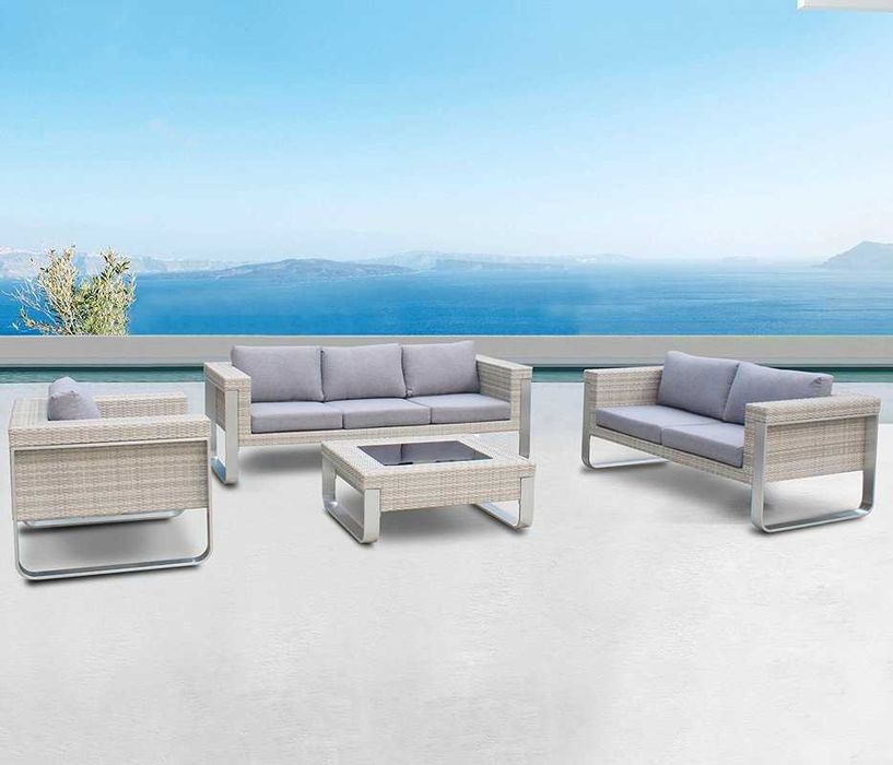 Eldar zestaw meble ogrodowe  Hortensja szare