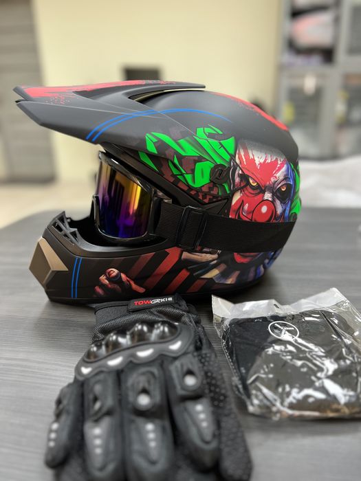 +3 Подарунки Мото Шлем Шолом FOX Мотокросс Квадроцикл S M L XL DOT