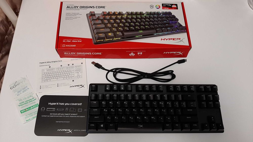 Механічна клавіатура HyperX Alloy Origins Core HX-KB7RDX-RU