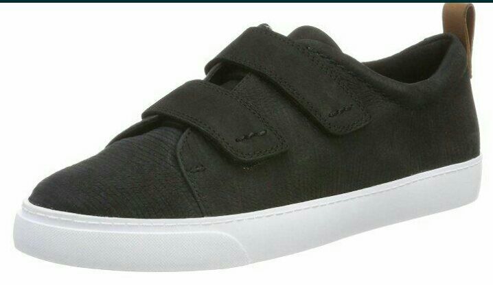 Clarks р.40 из нубука кеды на липучках