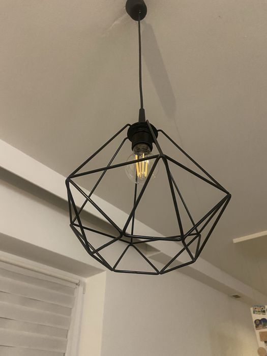 2 szt Lampy żyrandole loftowe czarne metalowe 2 sztuki.