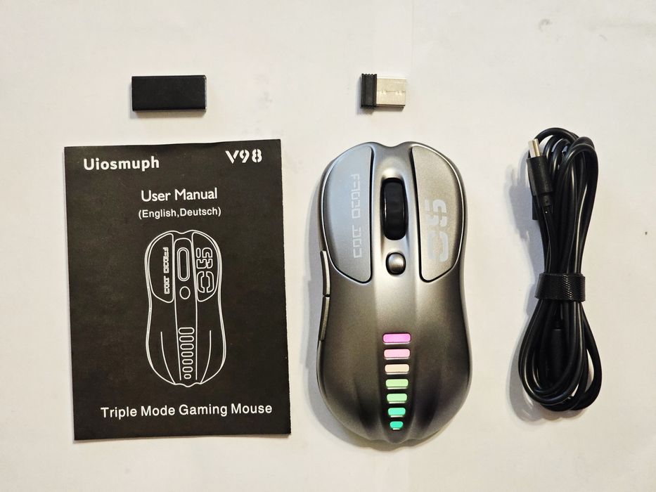 Мишка геймерська бездротова з RGB Uiosmuph V98