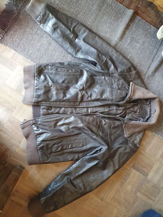 Casaco pele + castanho tamanho M