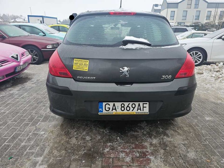 Peugeot 308/LPG/1.6benzyna gaz/120KM/opony zimowe/atest2033/manual