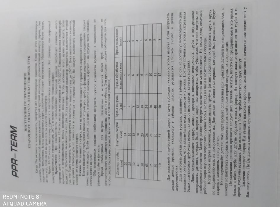 Паяльник для пайки PP-R и пластиковых труб АКЦИЯ Ножницы в подарок.