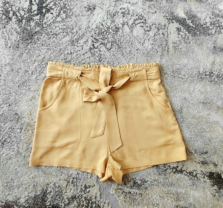 Primark extra wiskozowe krótkie Spodenki ciemny beż  roz. 40 _ L