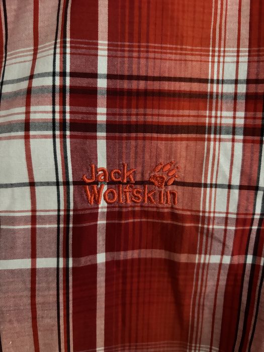 Koszula Jack Wolfskin | 100% Bawełna Organiczna | Rozmiar L | Kratka
